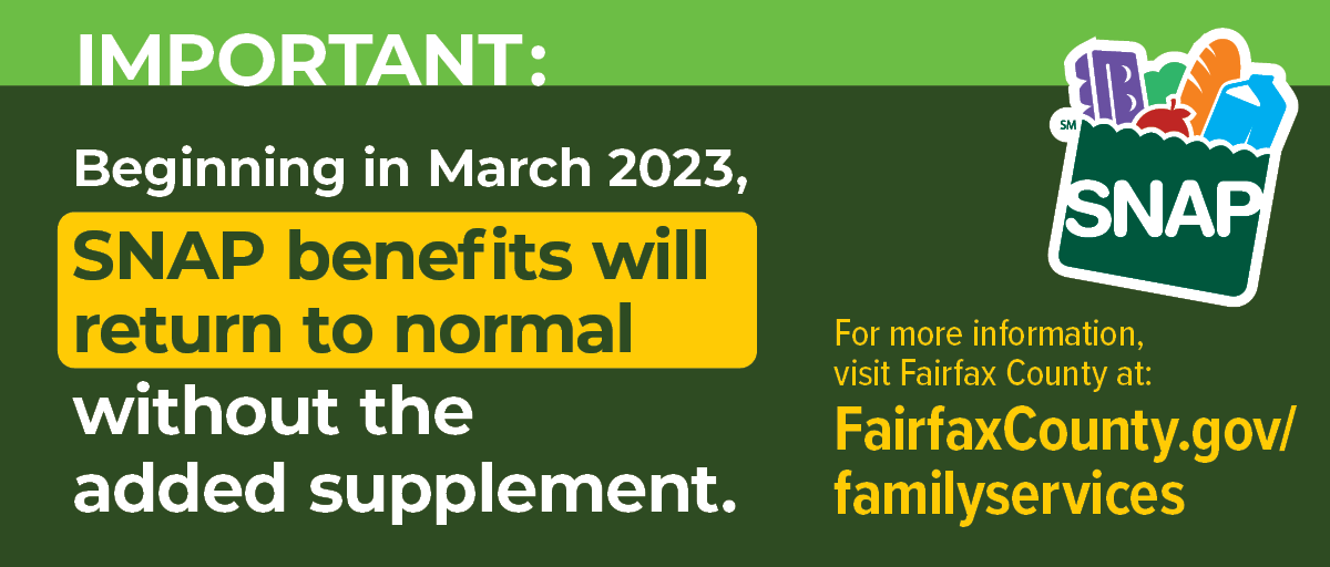 Changes to SNAP Benefits Family Services